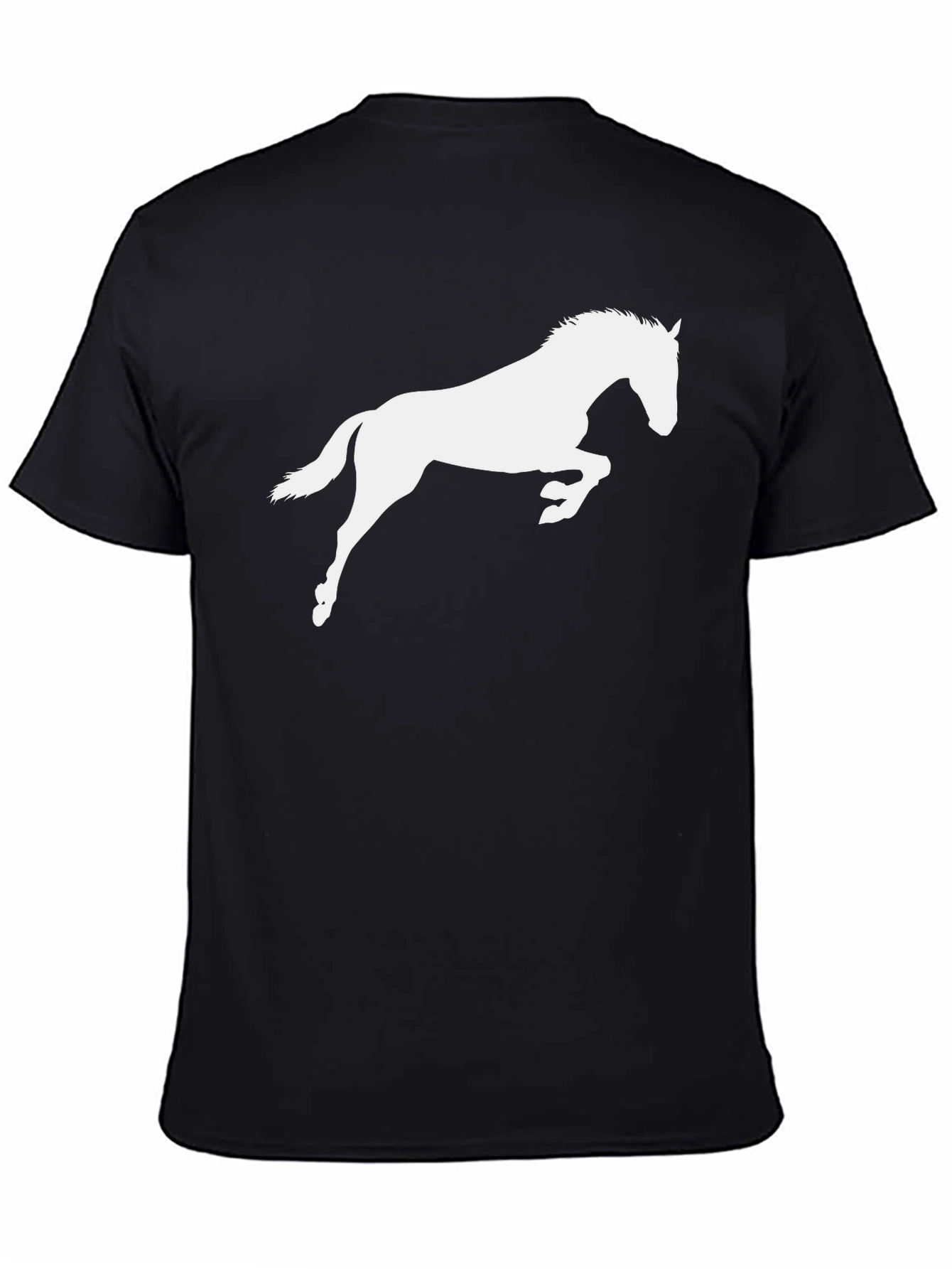 Black Horse Silhouette Graphic Tee - Unisex