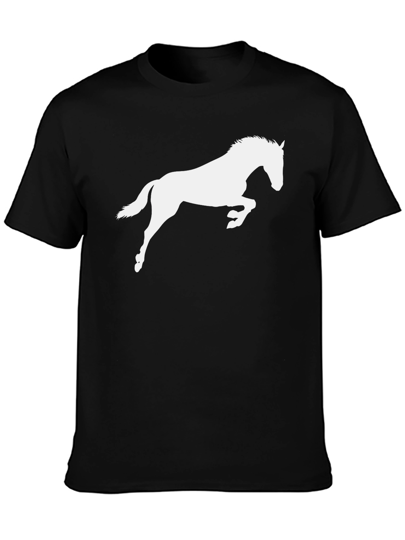 Black Horse Silhouette Graphic Tee - Unisex