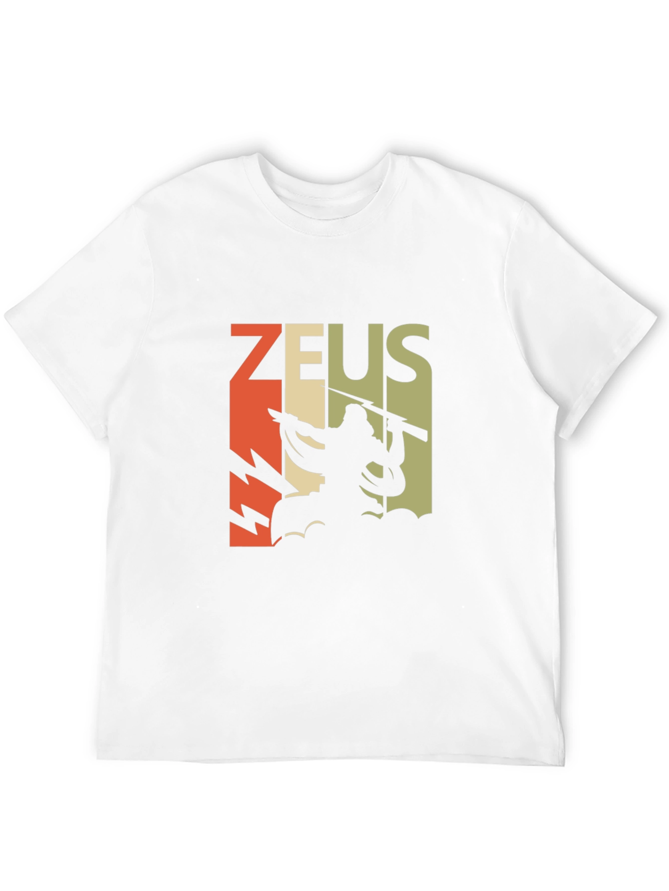 Retro Zeus Graphic T-Shirt - Black