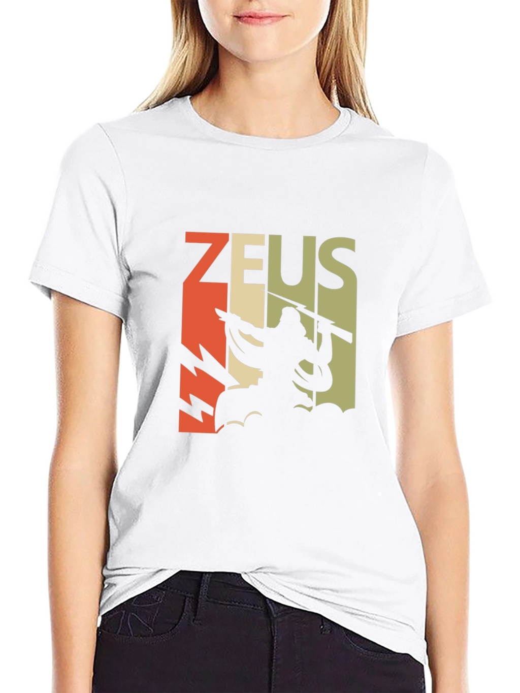 Retro Zeus Graphic T-Shirt - Black