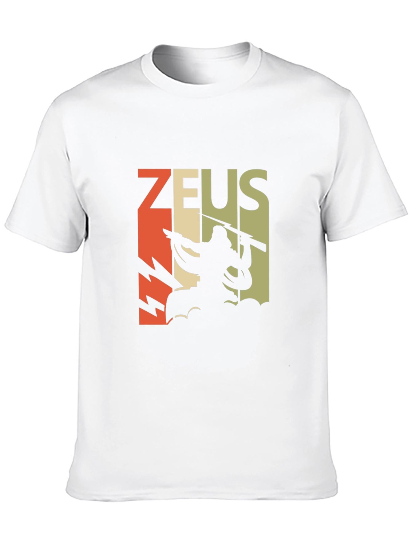 Retro Zeus Graphic T-Shirt - Black