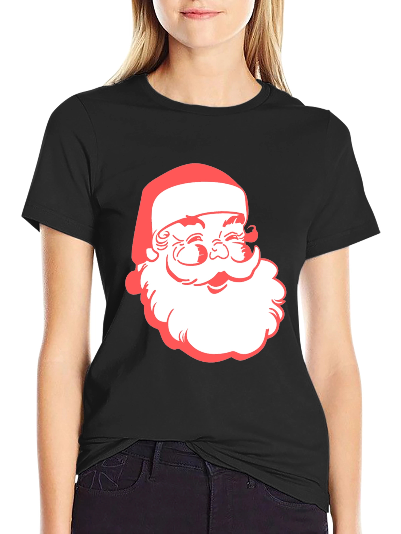 Santa Graphic T-Shirt - Holiday Style