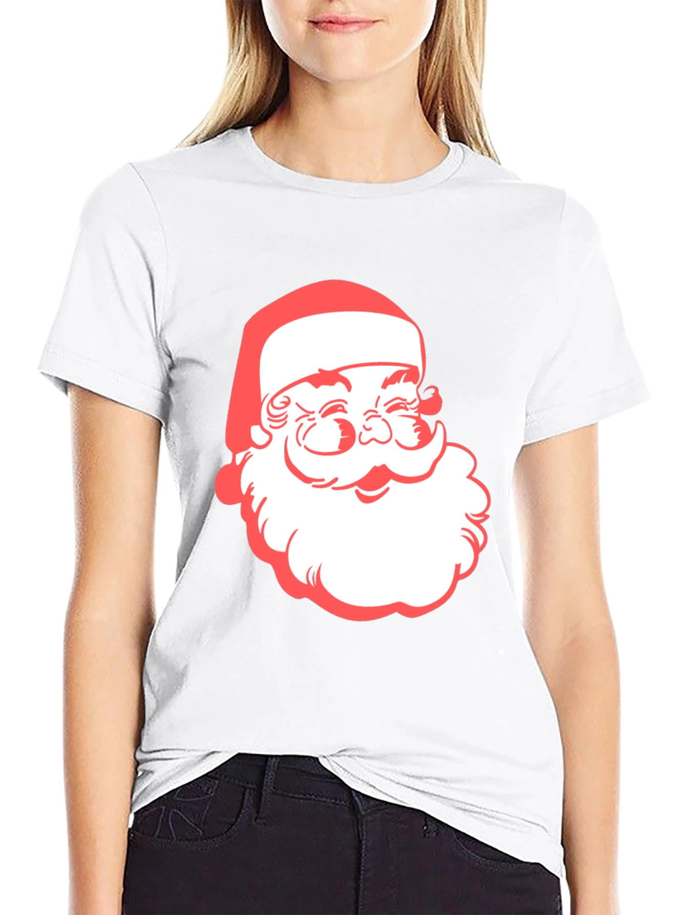 Santa Graphic T-Shirt - Holiday Style