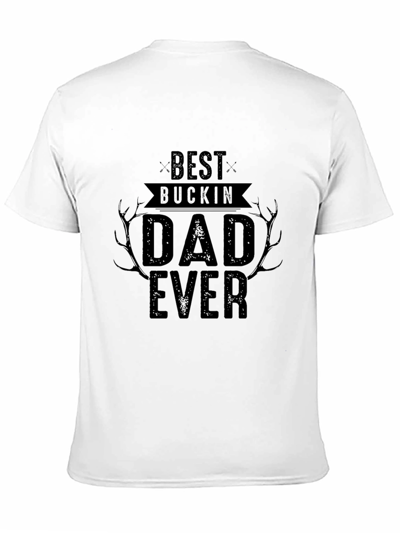 Best Buckin Dad Ever Black T-Shirt