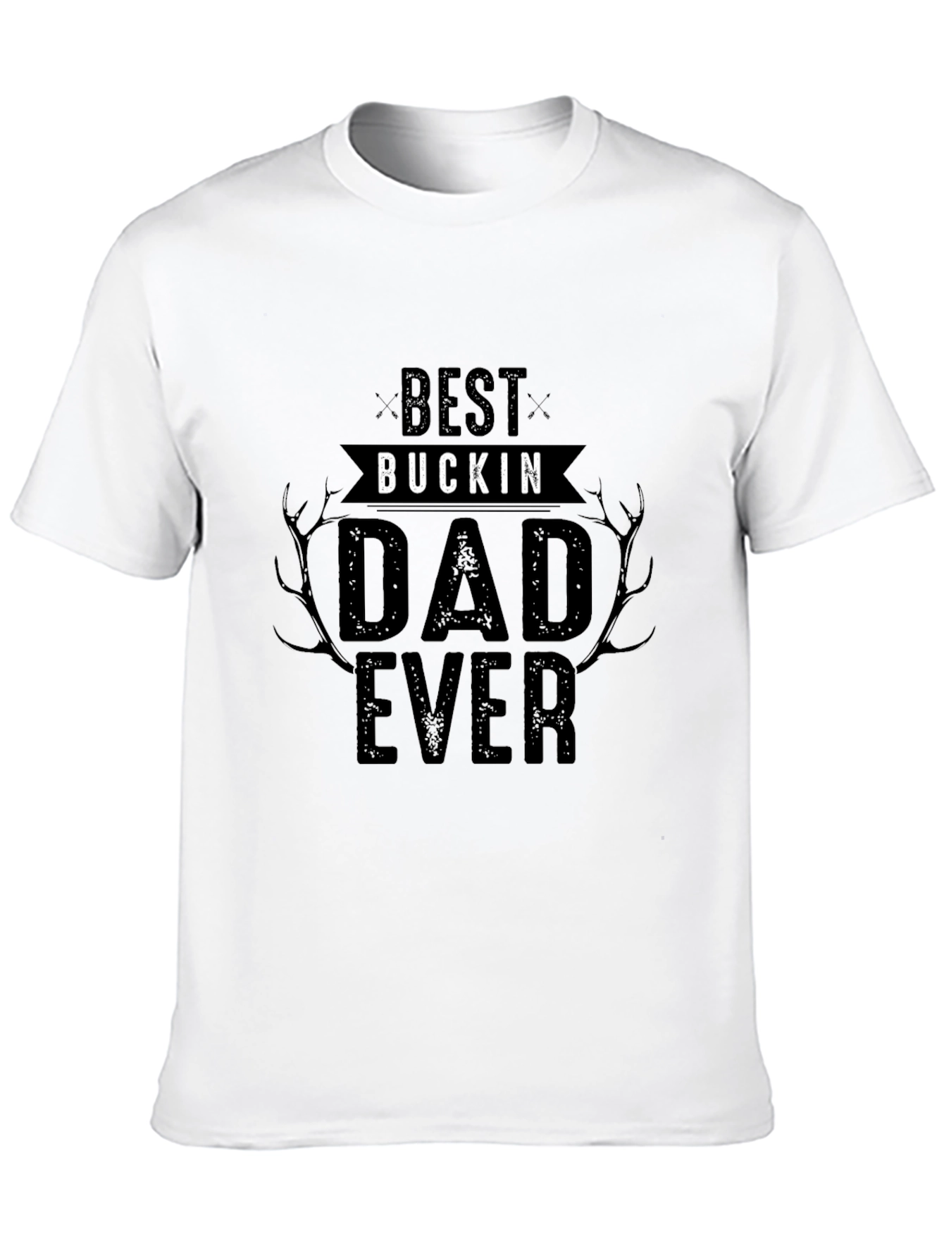 Best Buckin Dad Ever Black T-Shirt