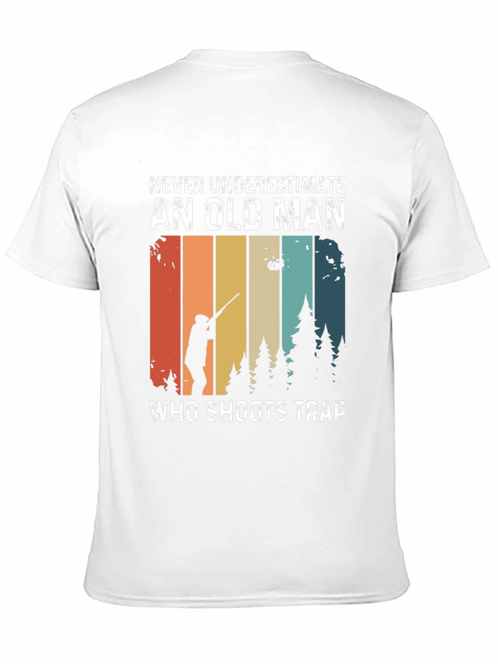 Never Underestimate Old Man Trap Shooting T-Shirt