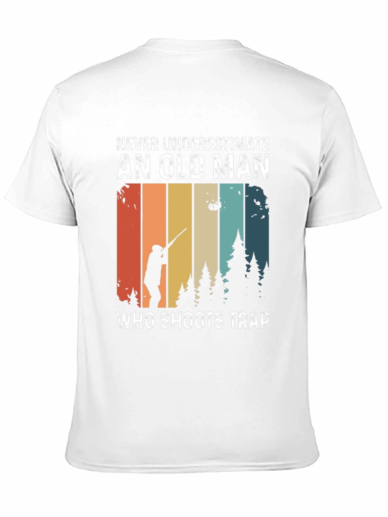 Never Underestimate Old Man Trap Shooting T-Shirt