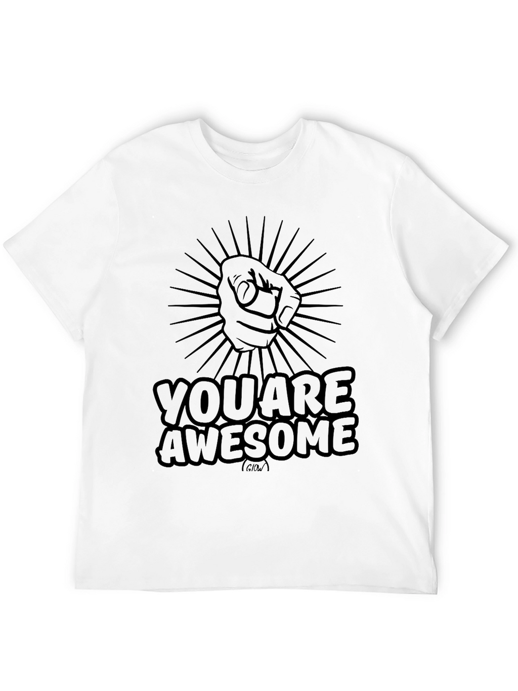 You Are Awesome Graphic T-Shirt - Black