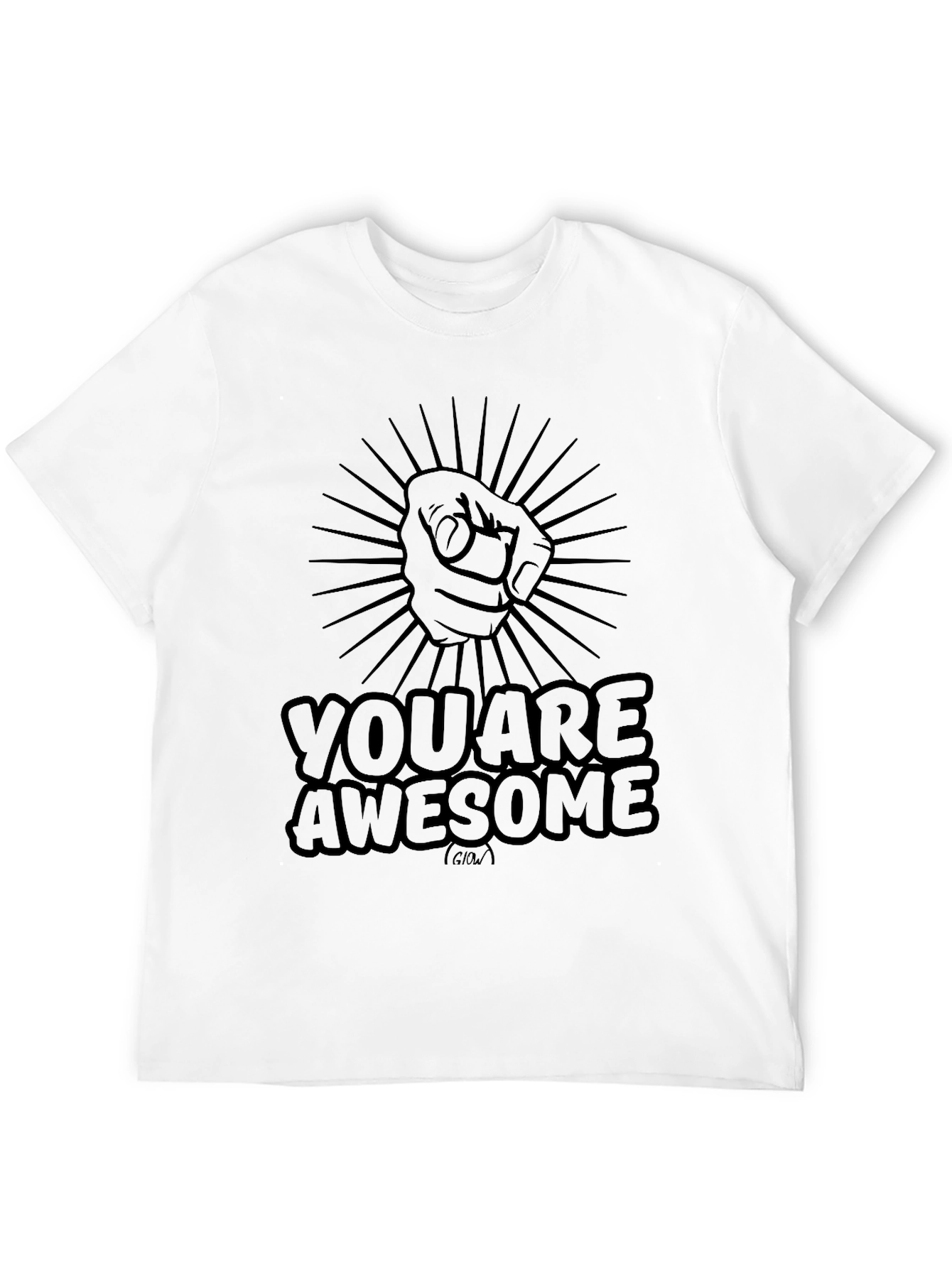 You Are Awesome Graphic T-Shirt - Black