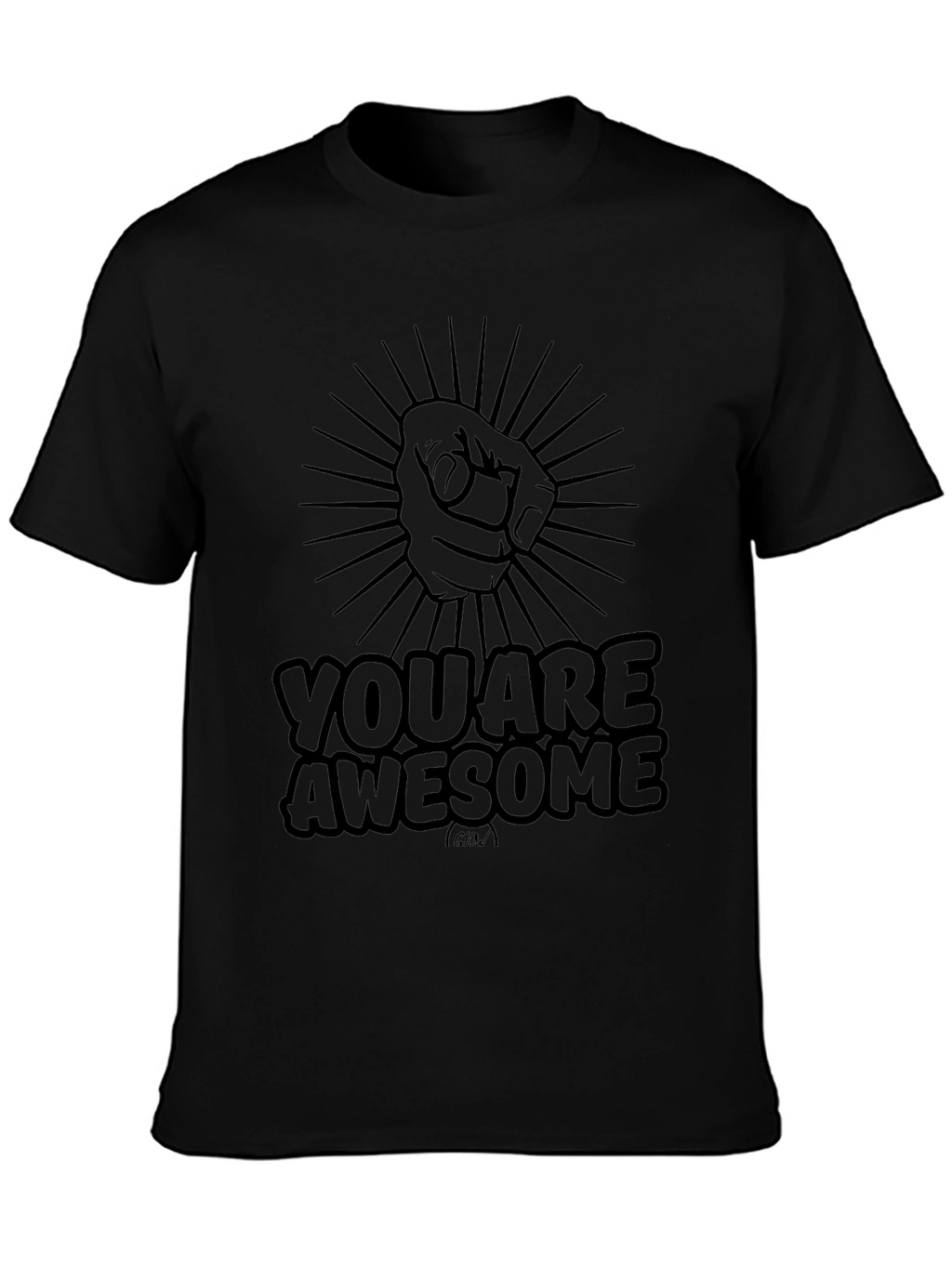 You Are Awesome Graphic T-Shirt - Black