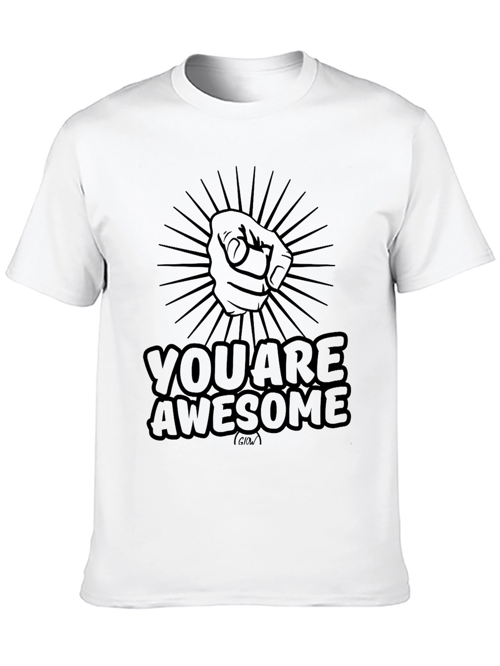 You Are Awesome Graphic T-Shirt - Black