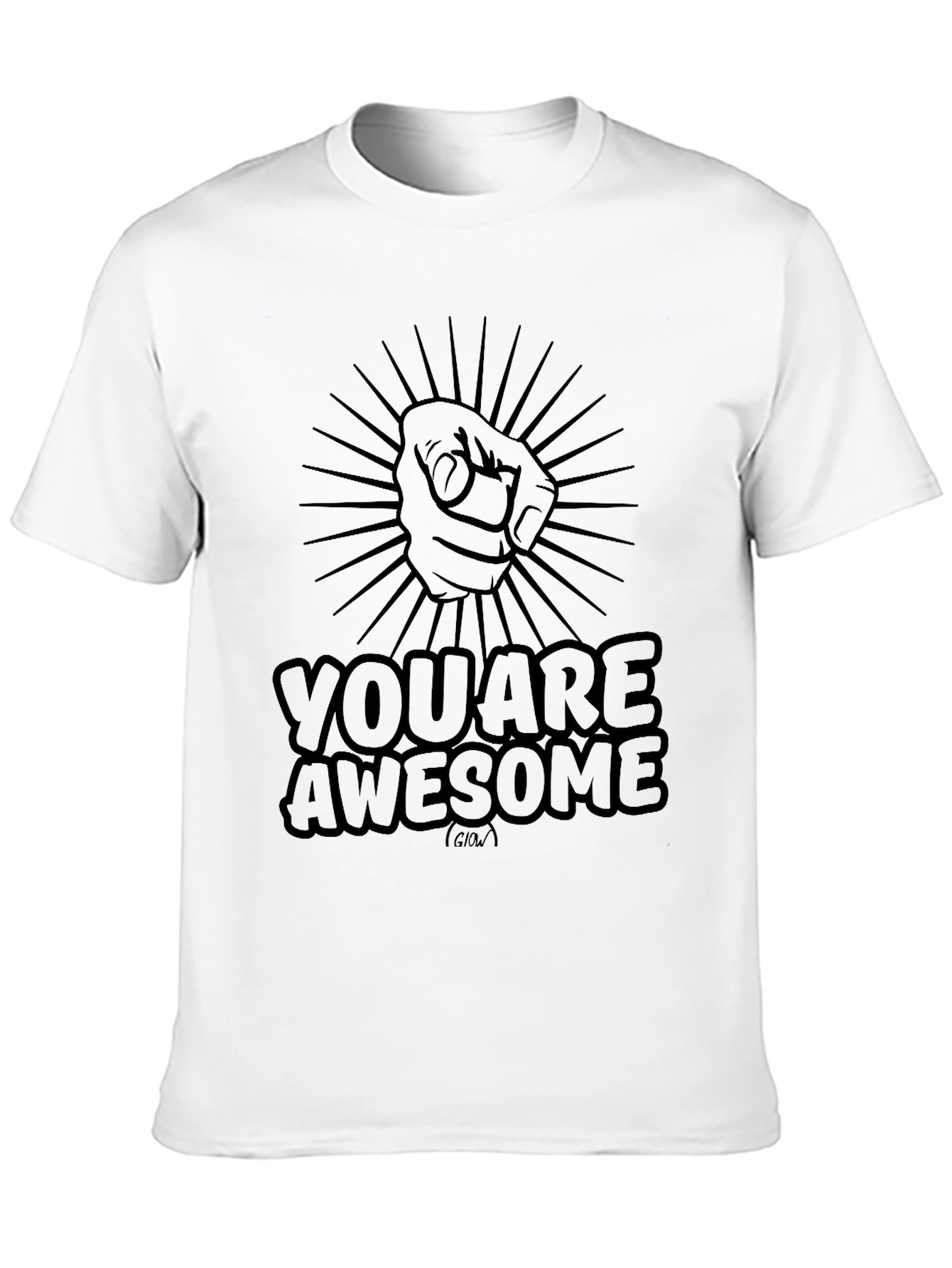 You Are Awesome Graphic T-Shirt - Black