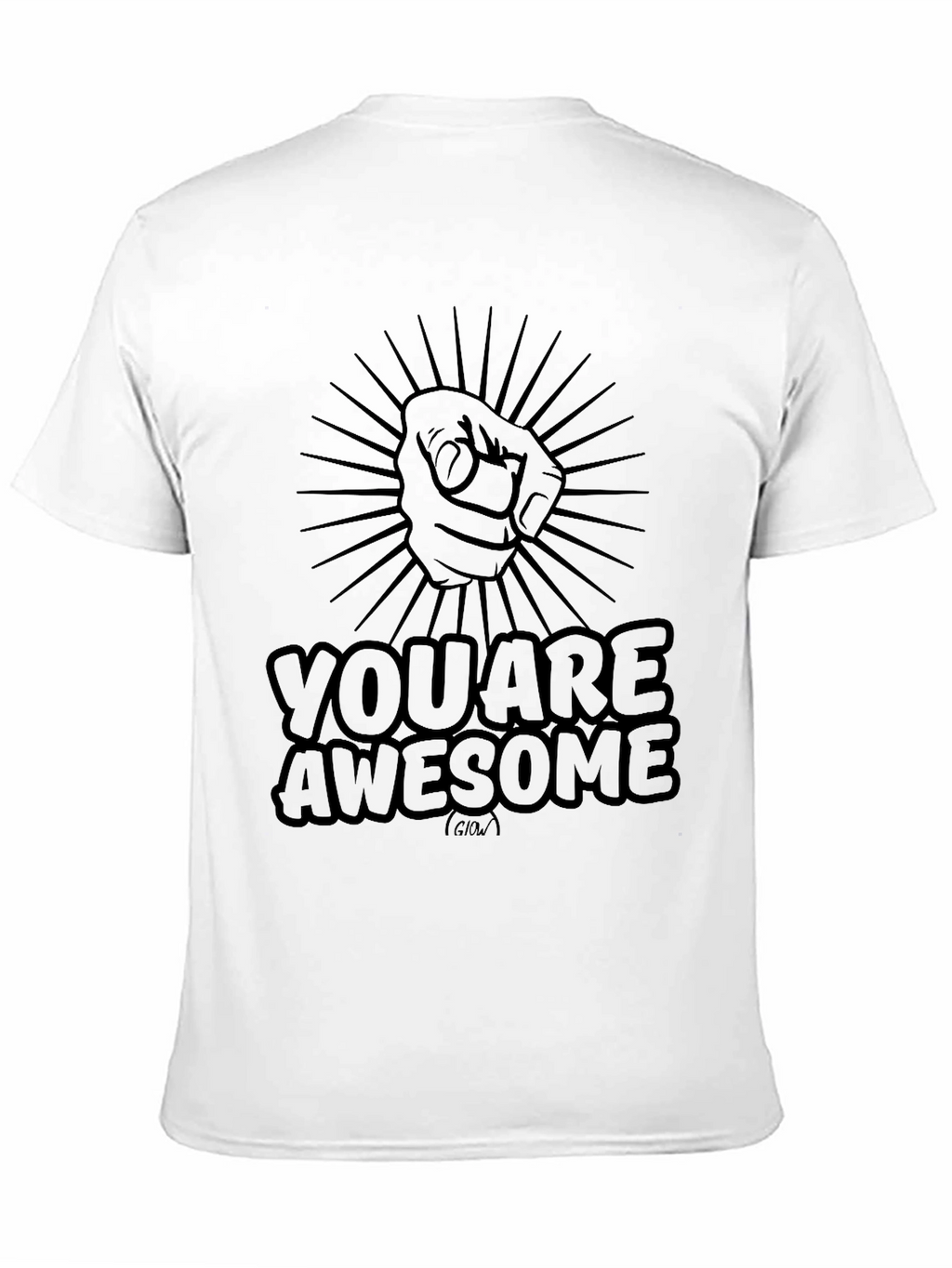 You Are Awesome Graphic T-Shirt - Black