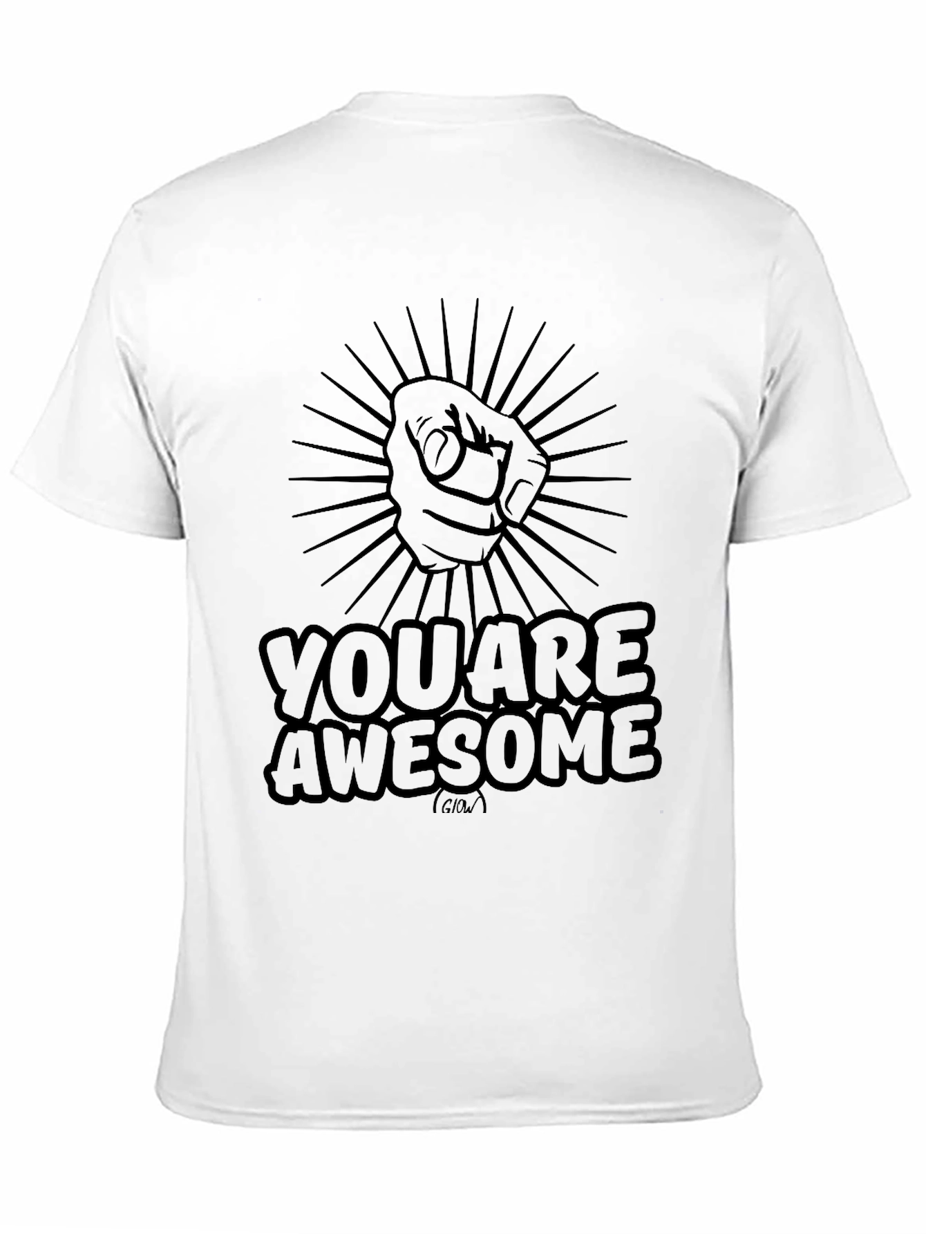 You Are Awesome Graphic T-Shirt - Black