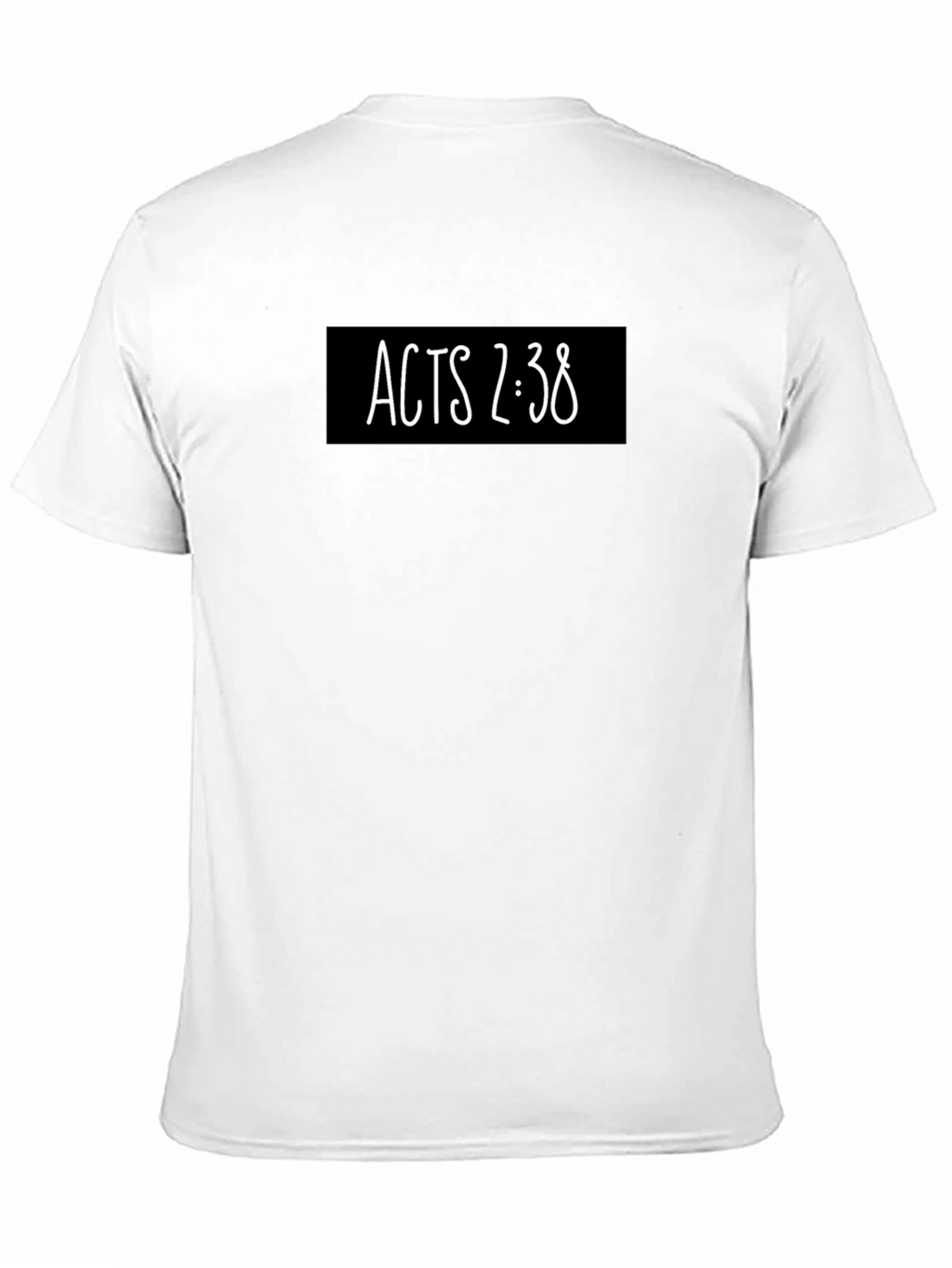 Acts 2:38 Christian Graphic Tee - Black