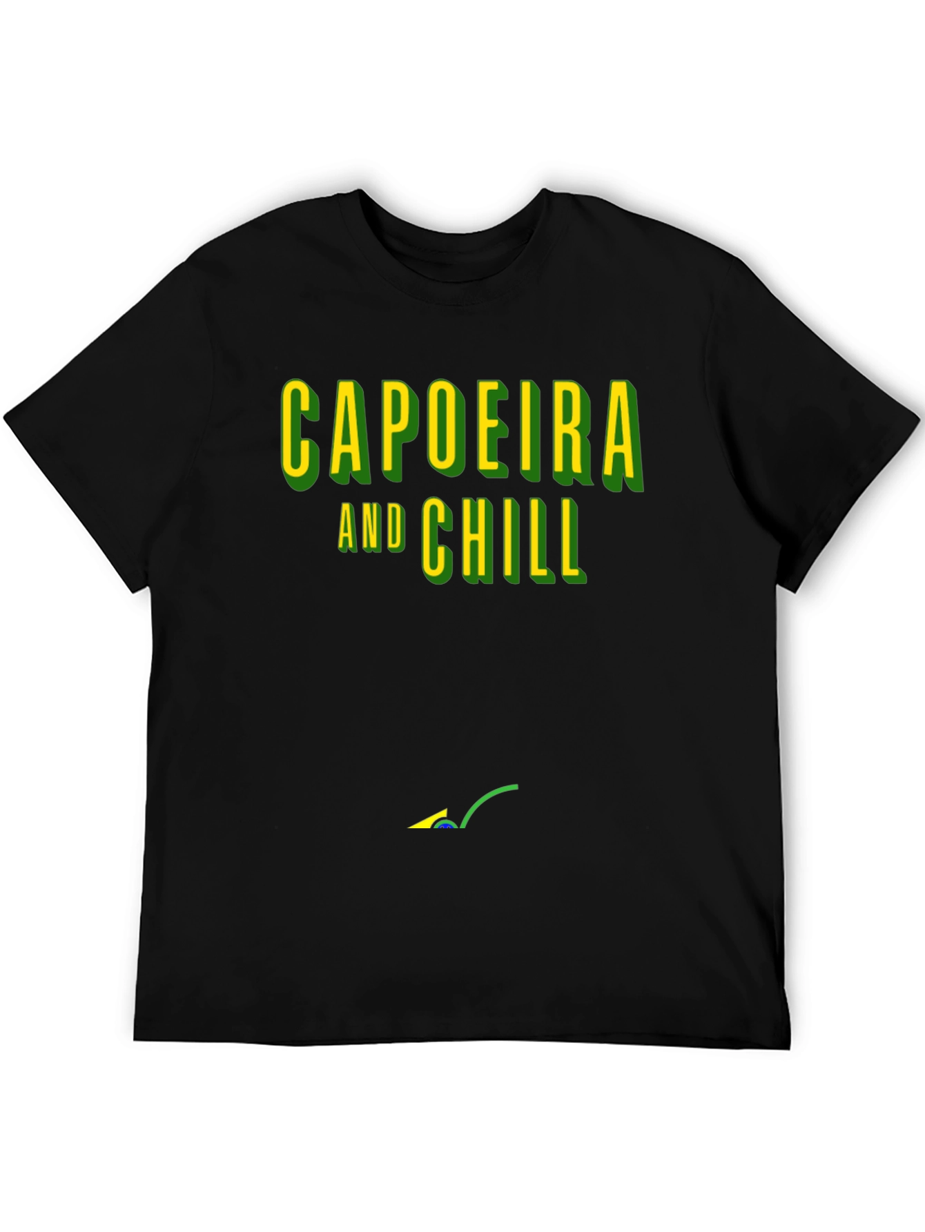 Capoeira and Chill Graphic T-Shirt - Black