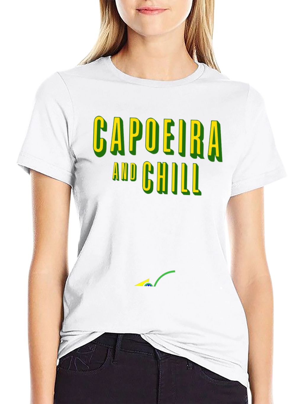 Capoeira and Chill Graphic T-Shirt - Black