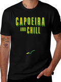 Capoeira and Chill Graphic T-Shirt - Black