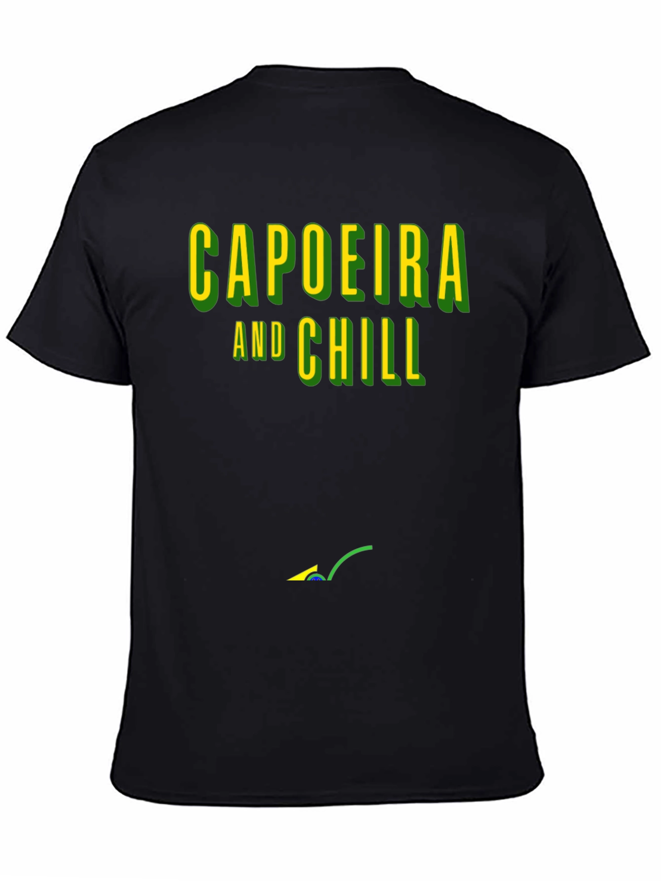 Capoeira and Chill Graphic T-Shirt - Black