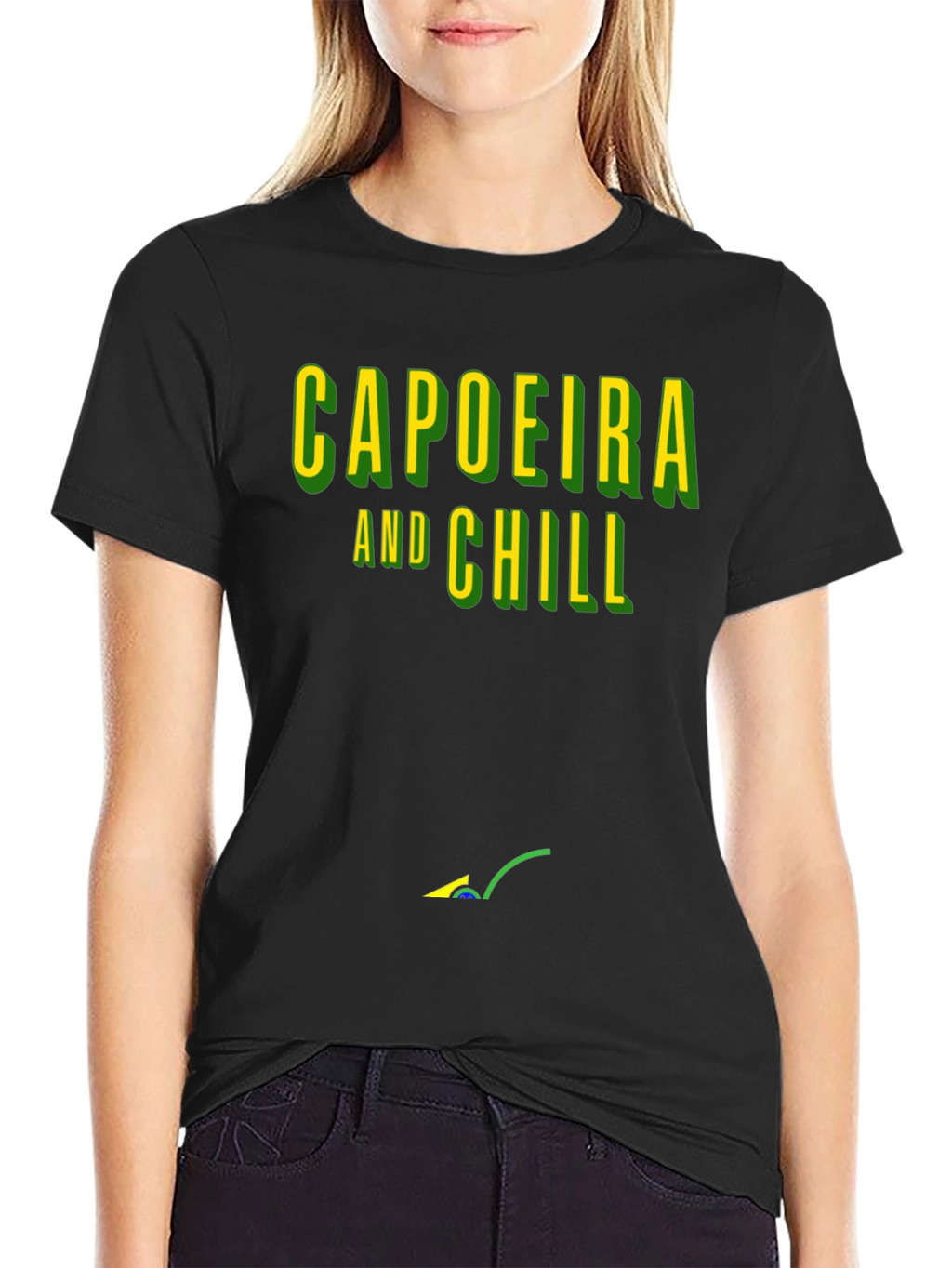Capoeira and Chill Graphic T-Shirt - Black