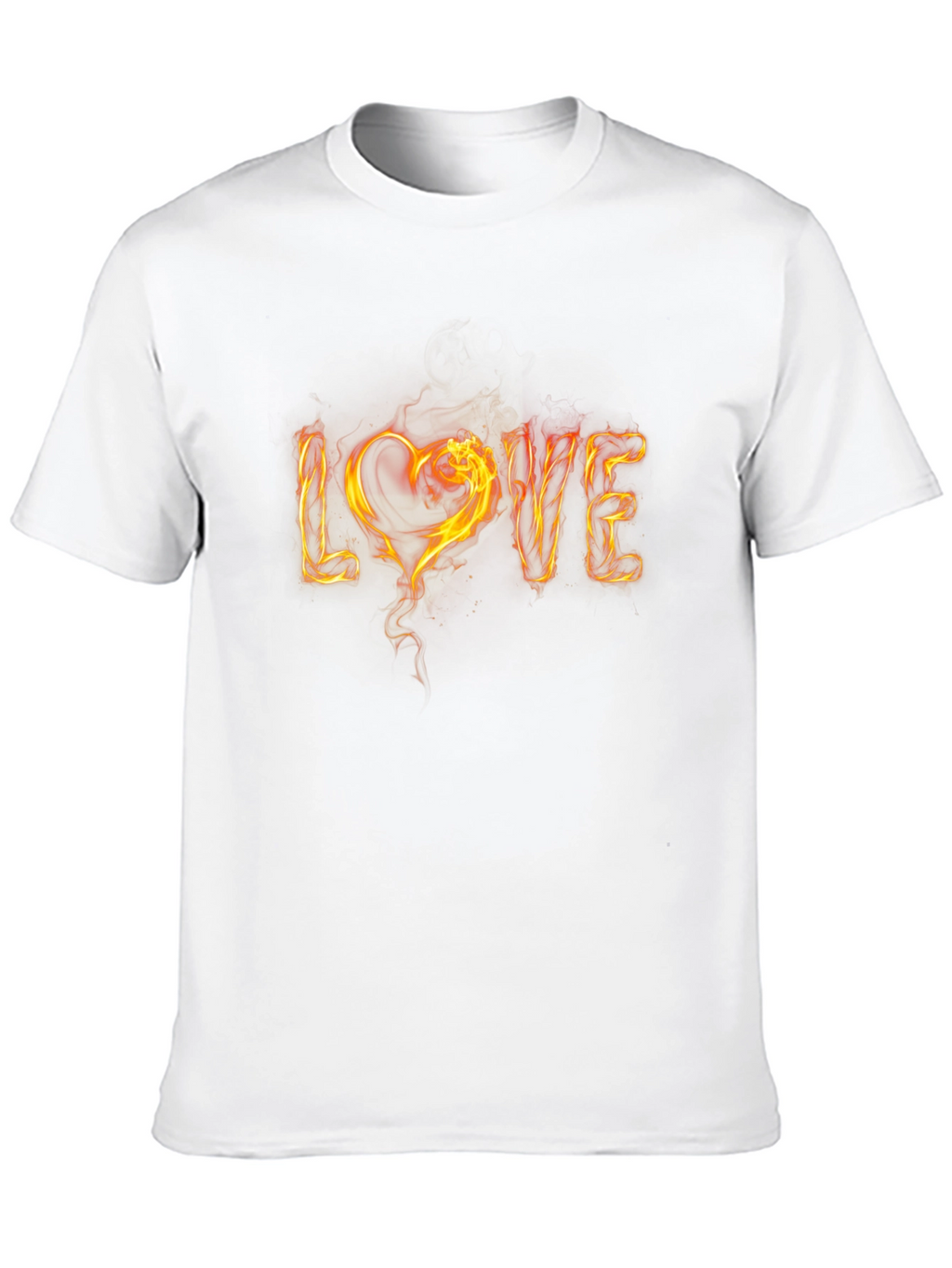 Fiery LOVE Graphic Tee - Black