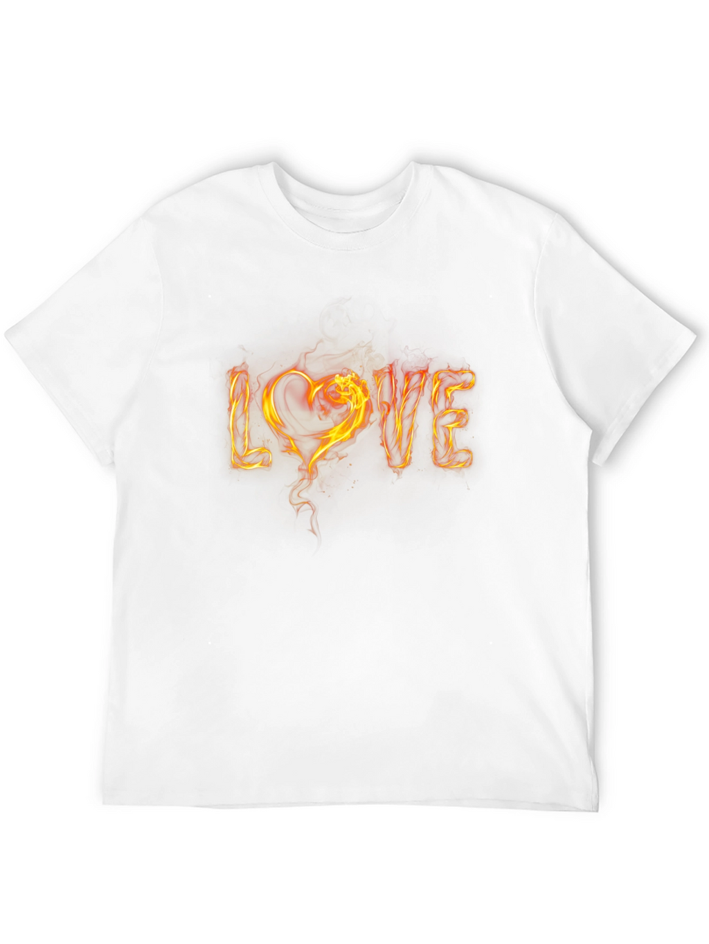 Fiery LOVE Graphic Tee - Black