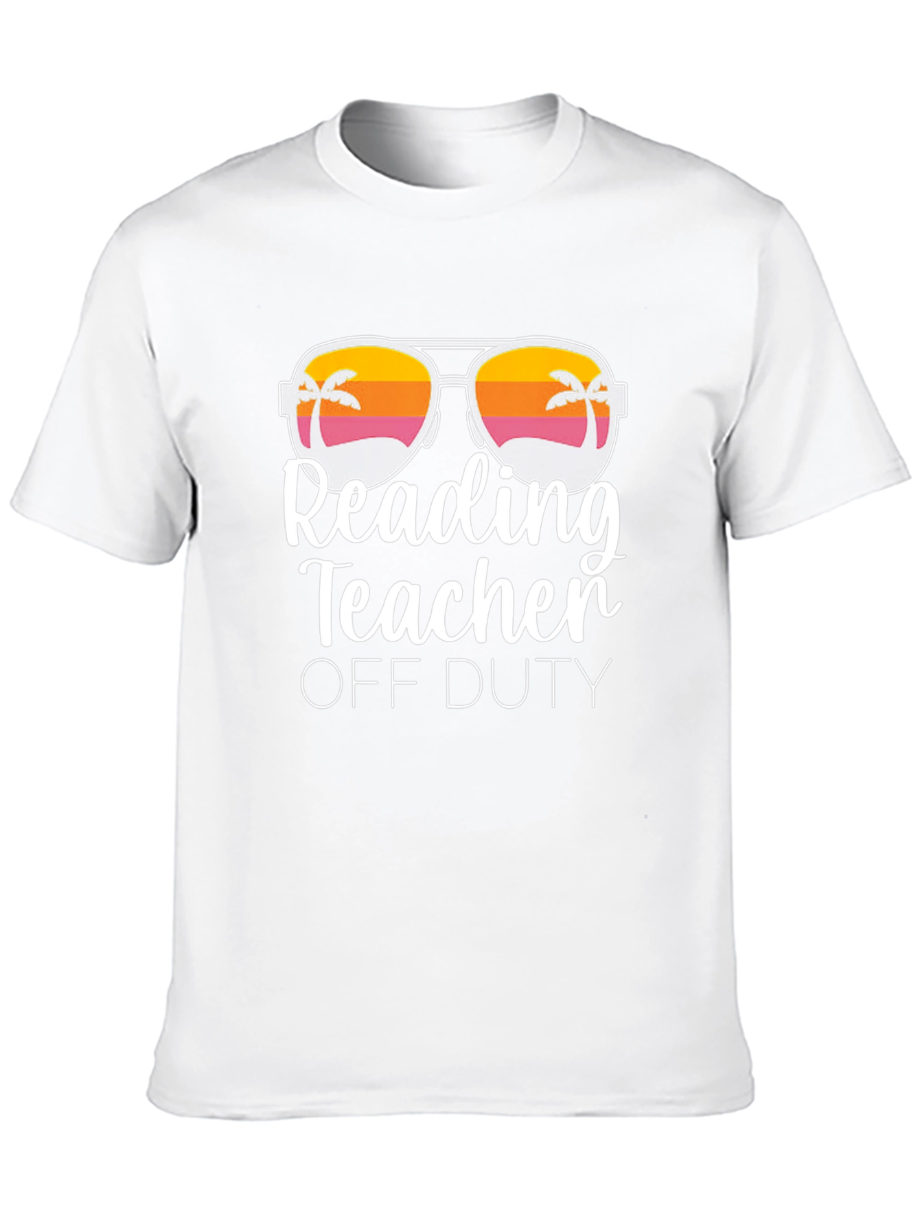 Reading Teacher Off Duty T-Shirt - Black Cotton Tee