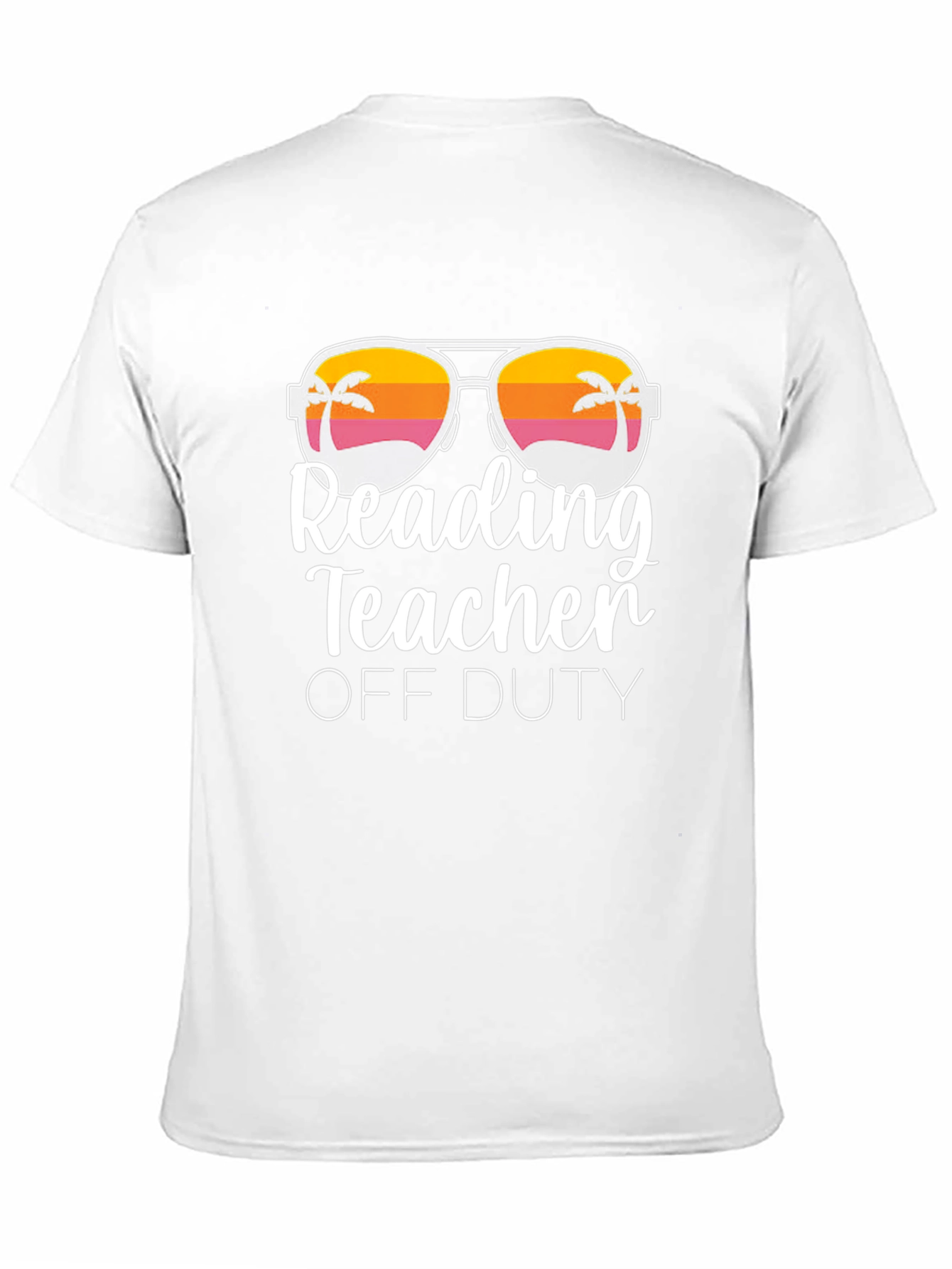Reading Teacher Off Duty T-Shirt - Black Cotton Tee
