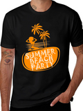 Summer Beach Party Black T-Shirt