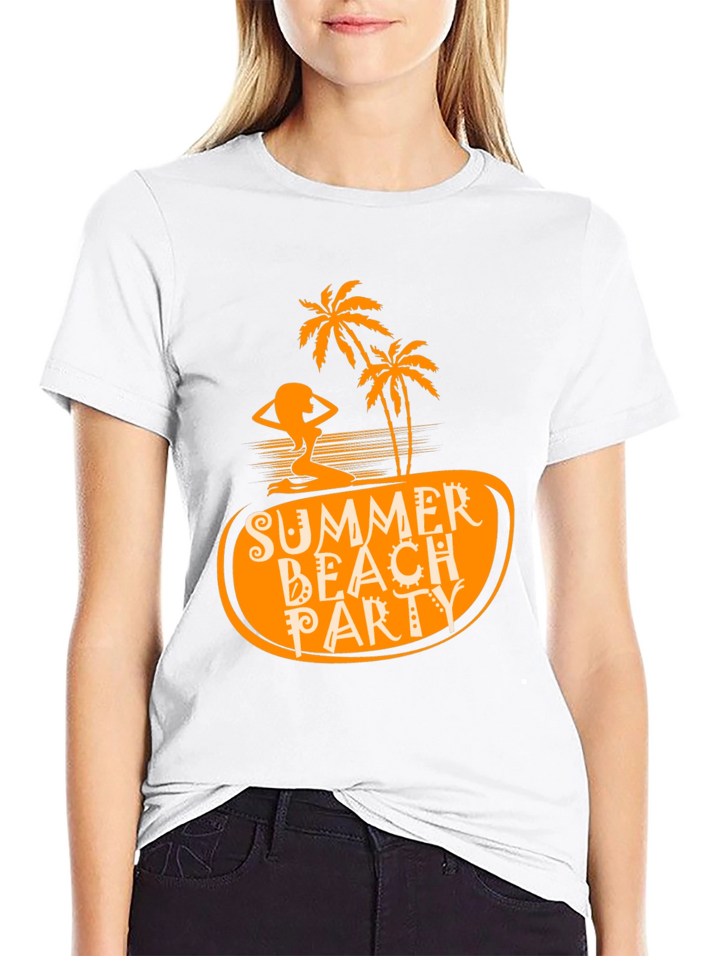 Summer Beach Party Black T-Shirt