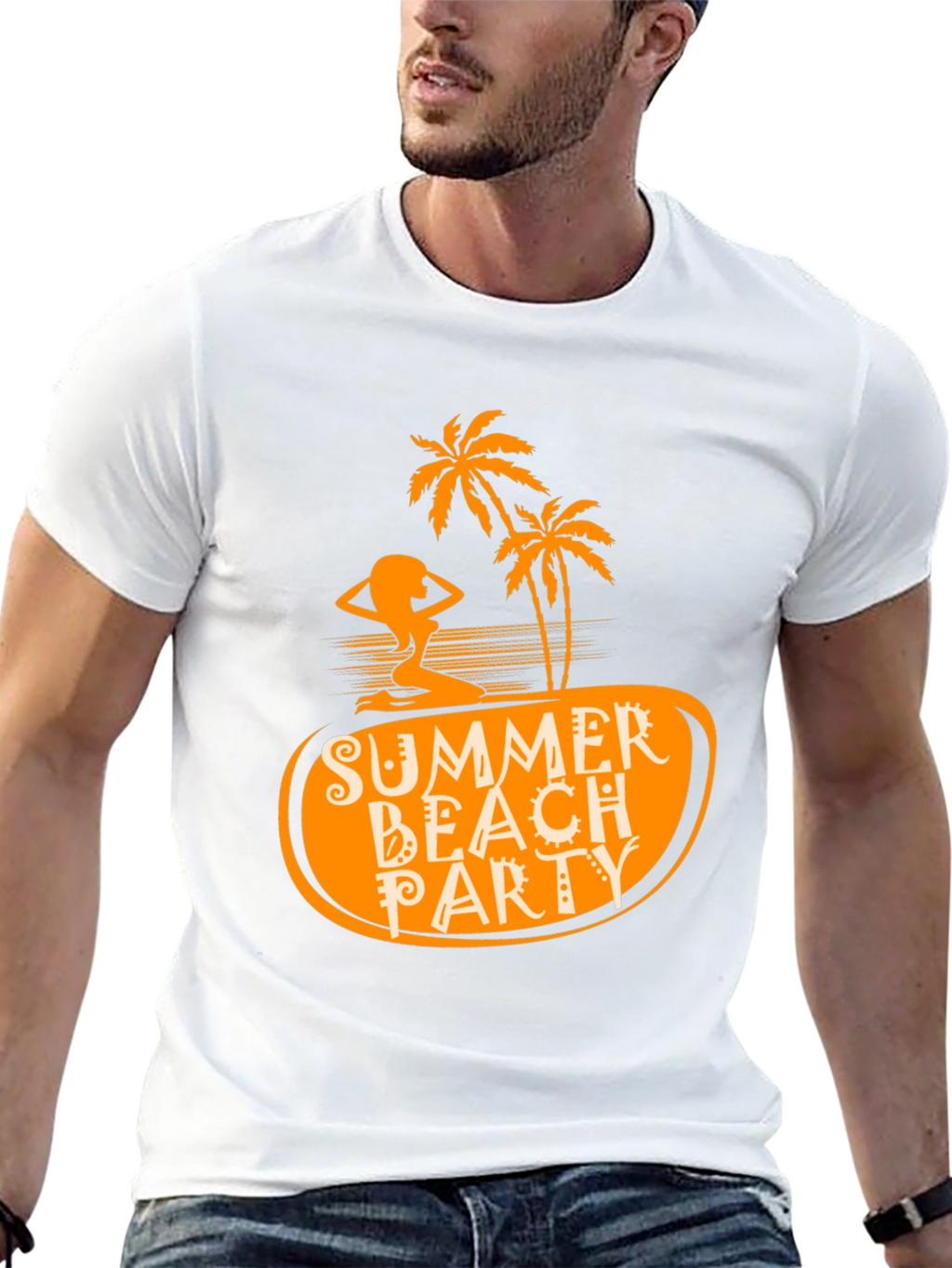 Summer Beach Party Black T-Shirt