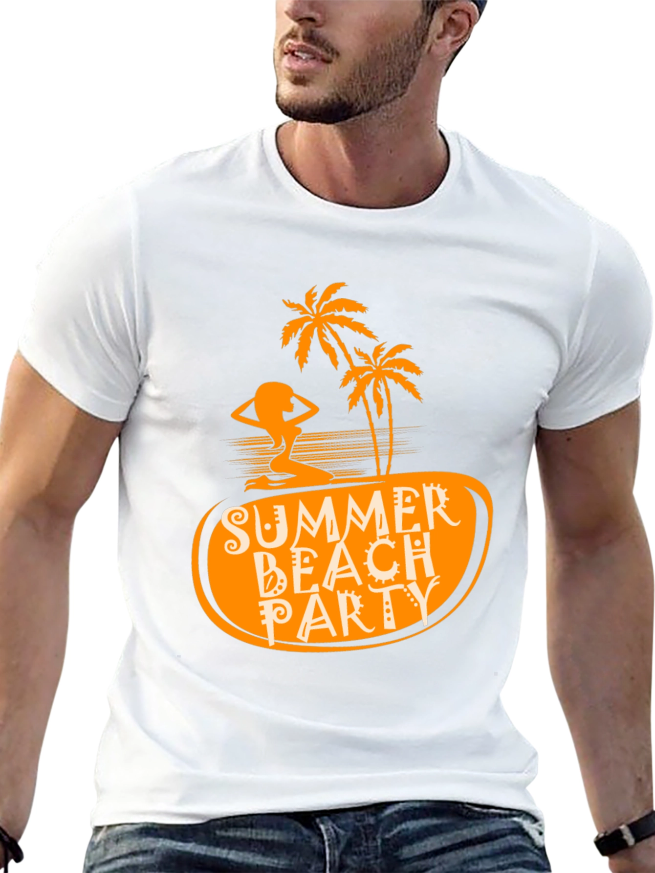 Summer Beach Party Black T-Shirt