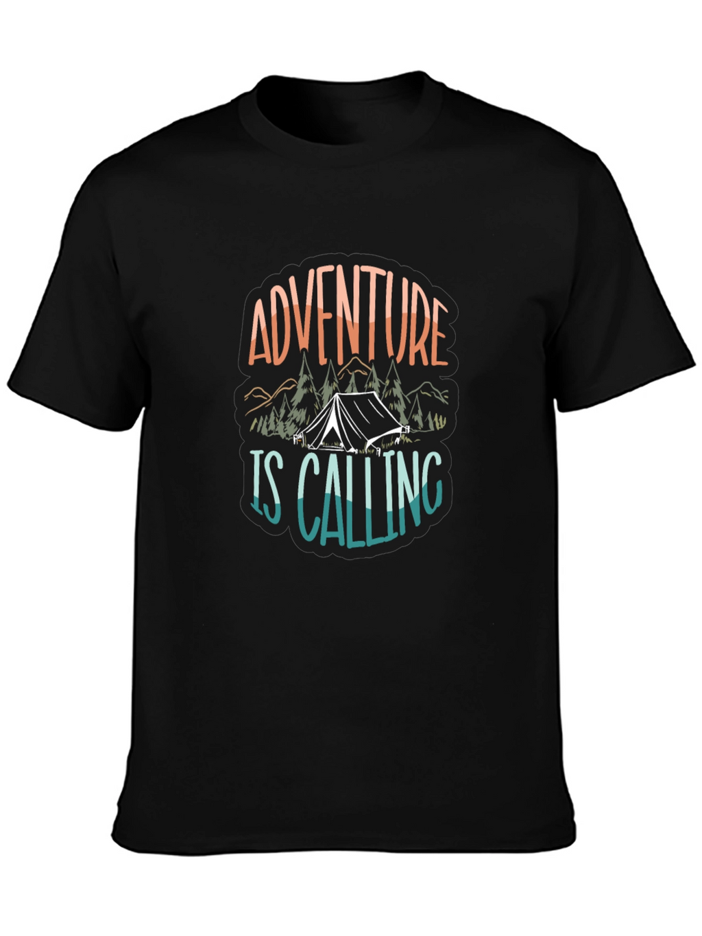 Adventure Is Calling Camping Graphic Tee