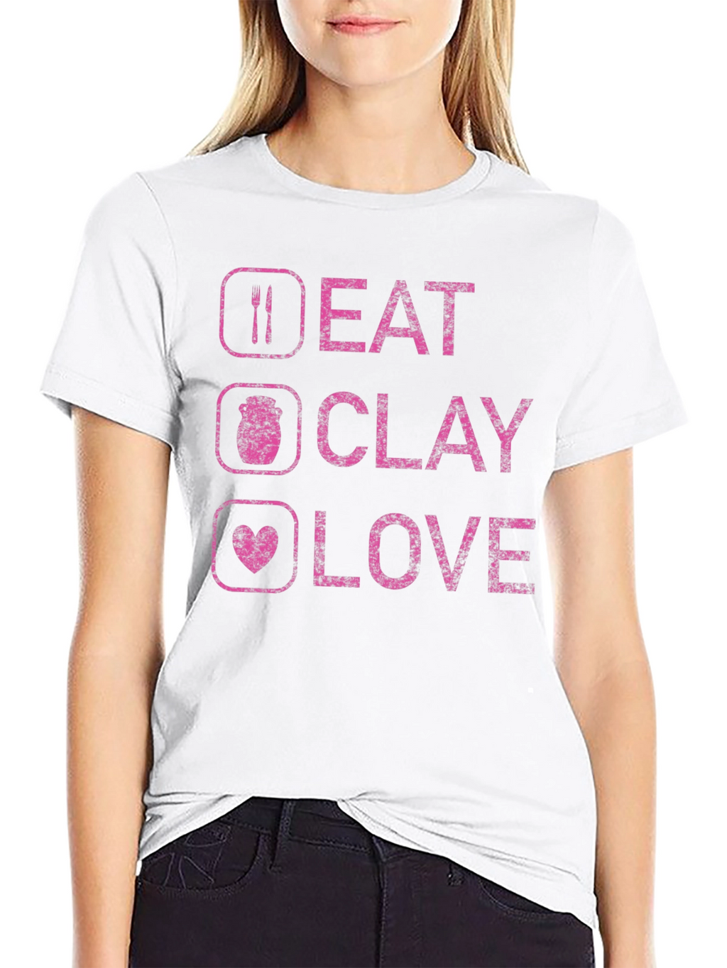Eat Clay Love T-Shirt - Pottery Fan Apparel