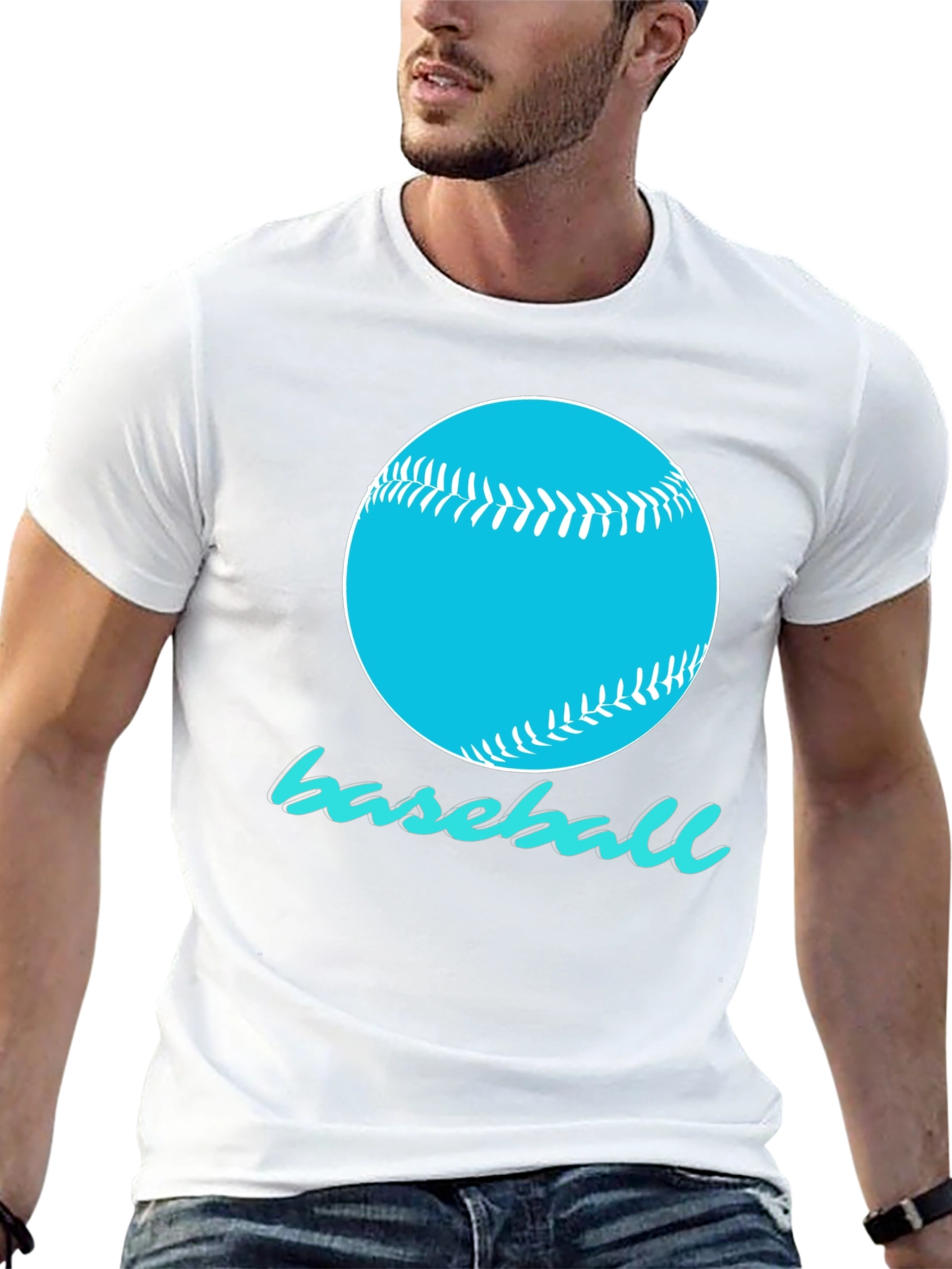 Baseball Graphic T-Shirt - Sporty Design