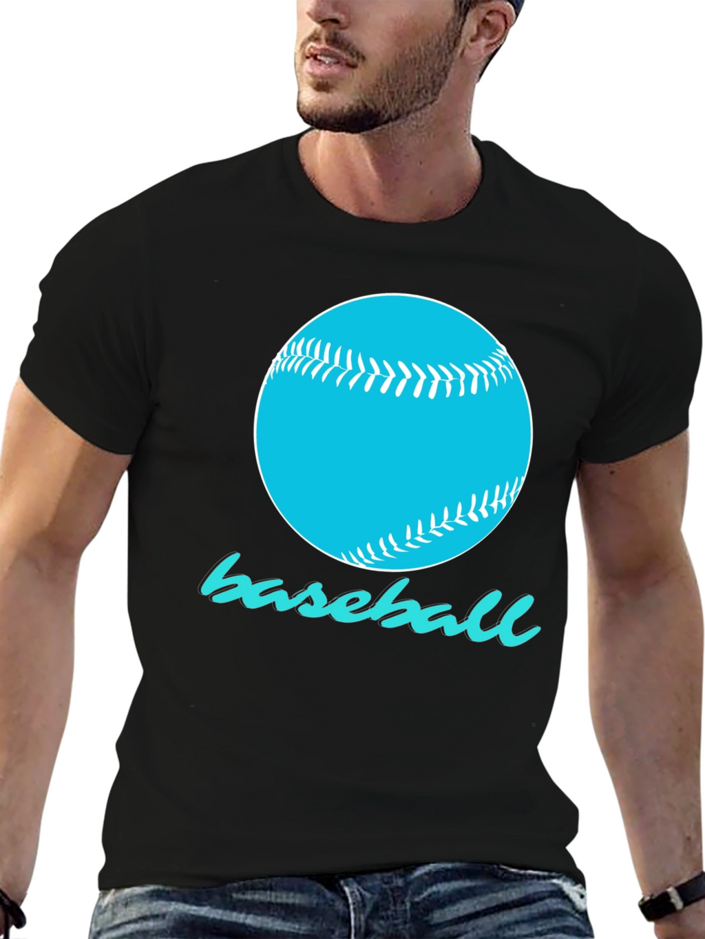 Baseball Graphic T-Shirt - Sporty Design