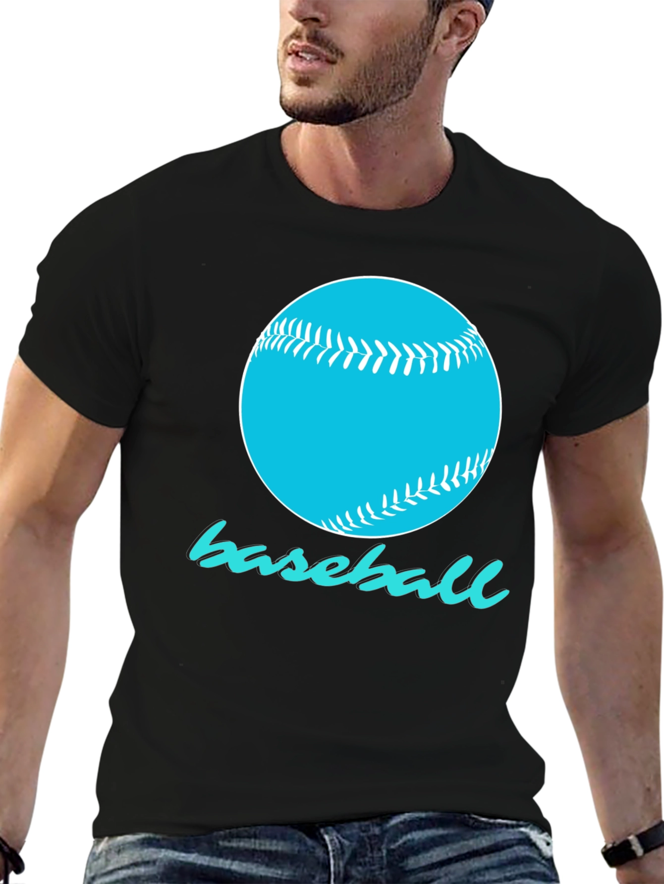 Baseball Graphic T-Shirt - Sporty Design