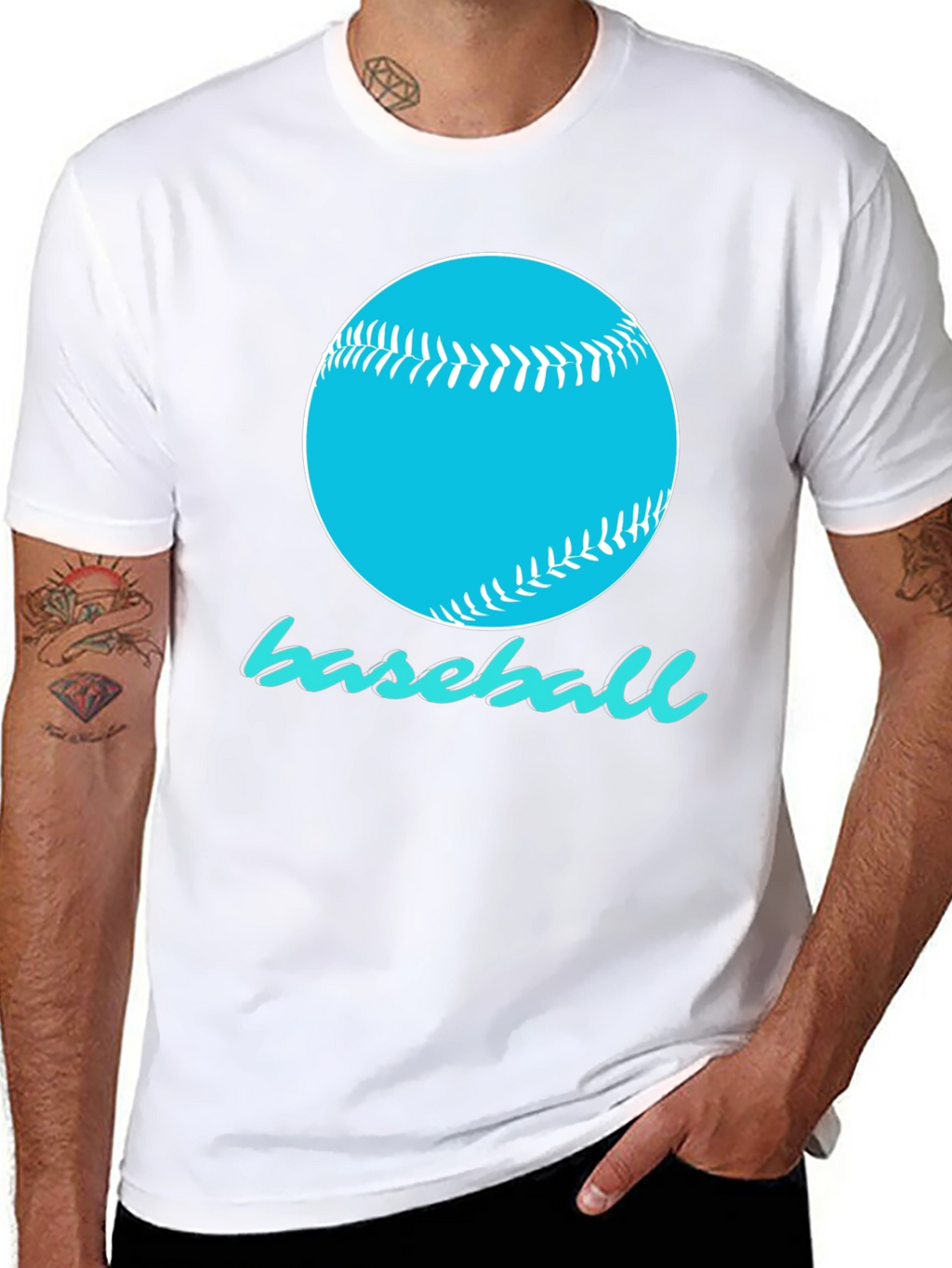 Baseball Graphic T-Shirt - Sporty Design