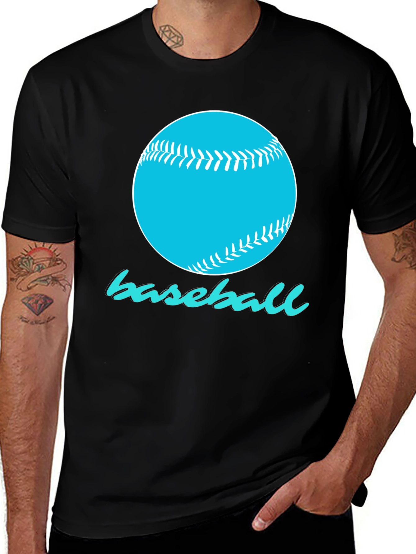 Baseball Graphic T-Shirt - Sporty Design