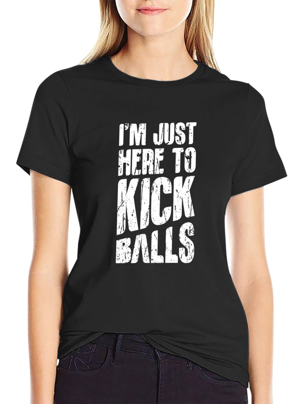 Kick Balls Graphic Tee - Black Humor T-Shirt