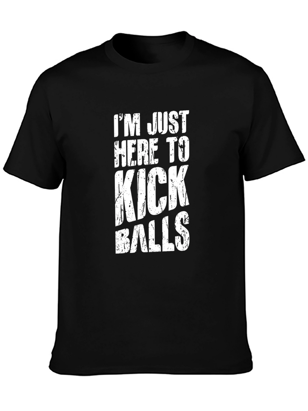 Kick Balls Graphic Tee - Black Humor T-Shirt