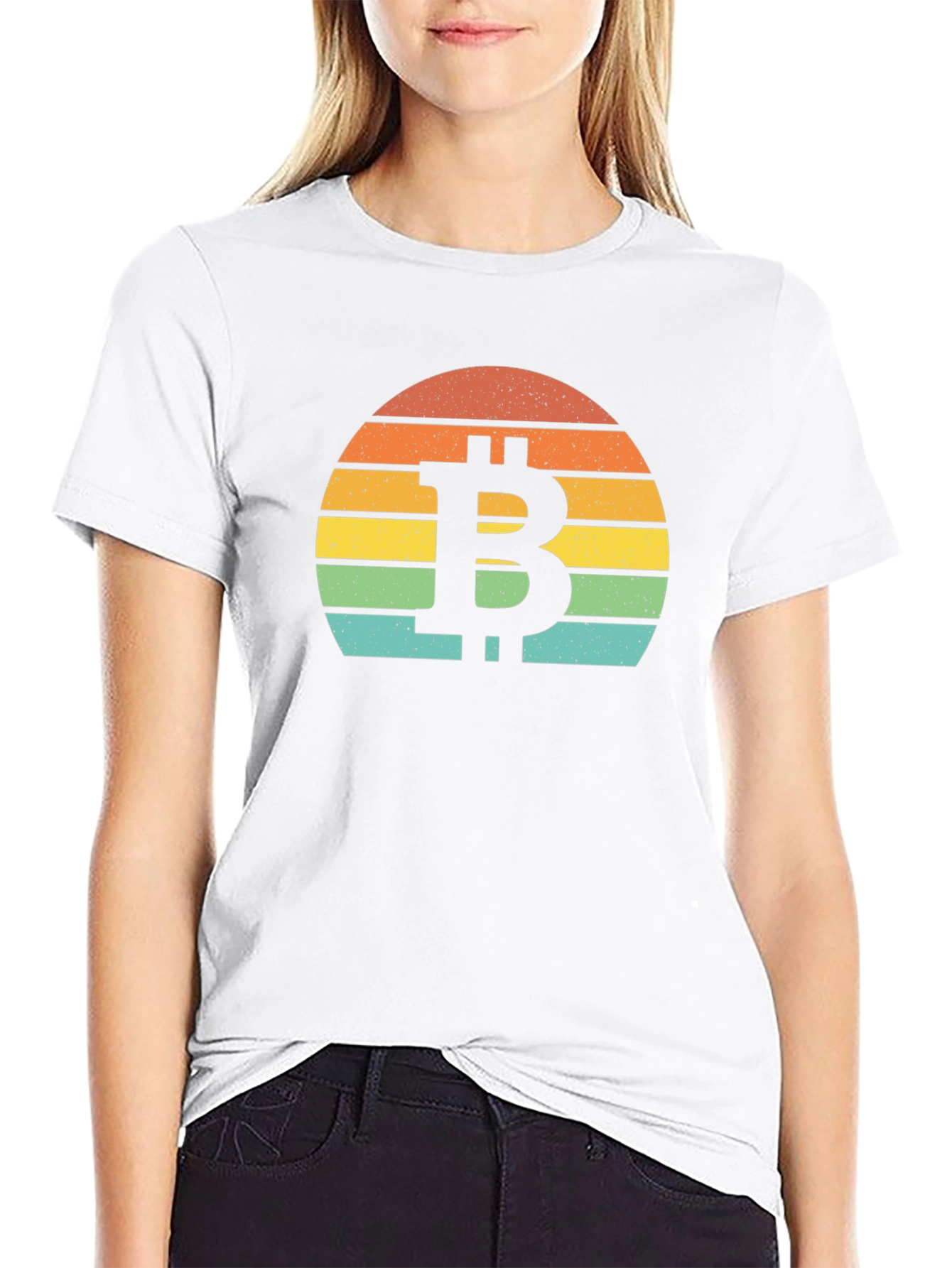 Bitcoin Sunset Graphic Tee - Crypto Lovers T-Shirt