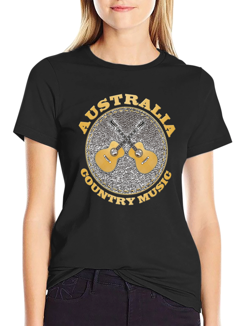Australia Country Music Guitar T-Shirt