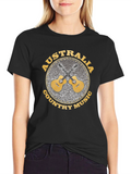Australia Country Music Guitar T-Shirt