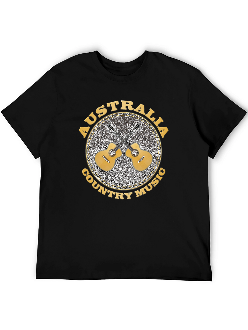 Australia Country Music Guitar T-Shirt