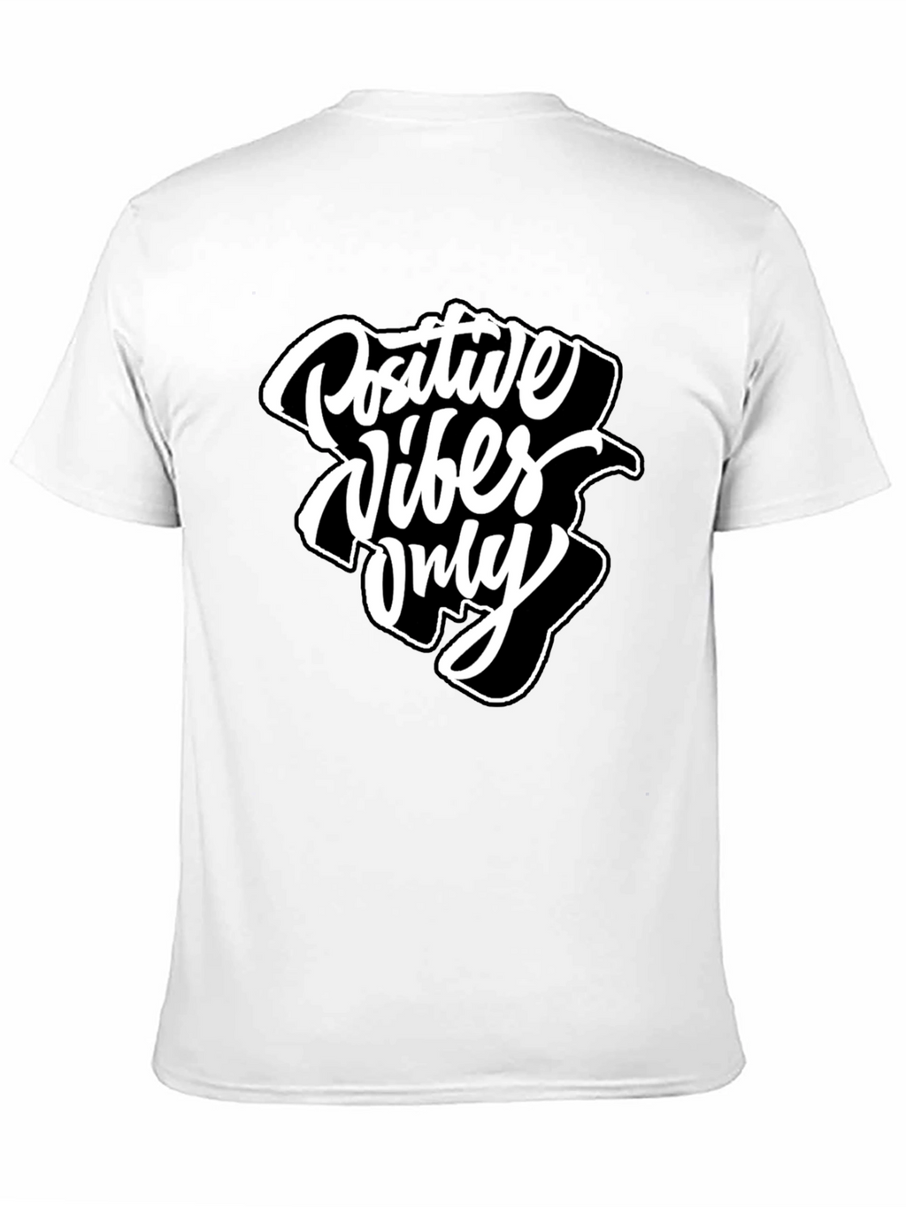 Positive Vibes Only Graphic Tee - Black