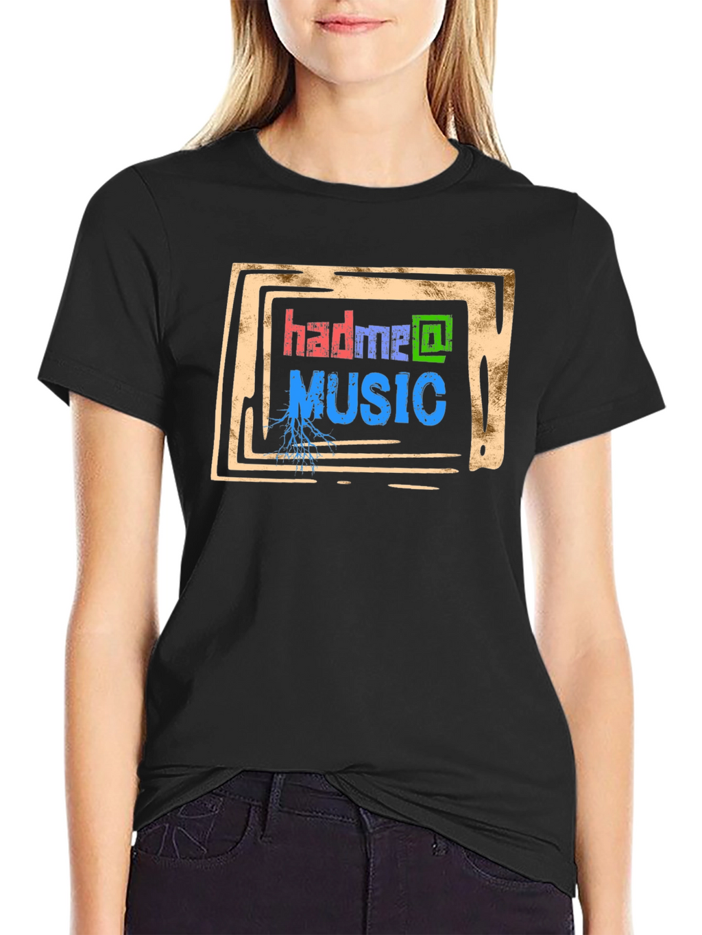 Had Me At Music Graphic Tee - Black
