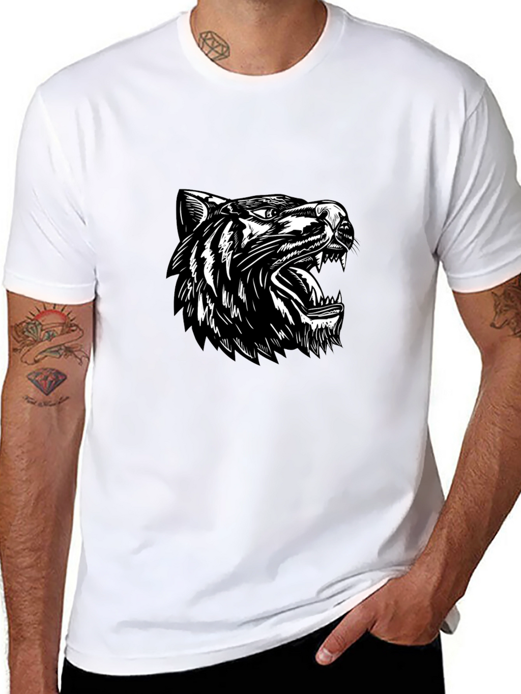 Black Tiger Graphic Tee