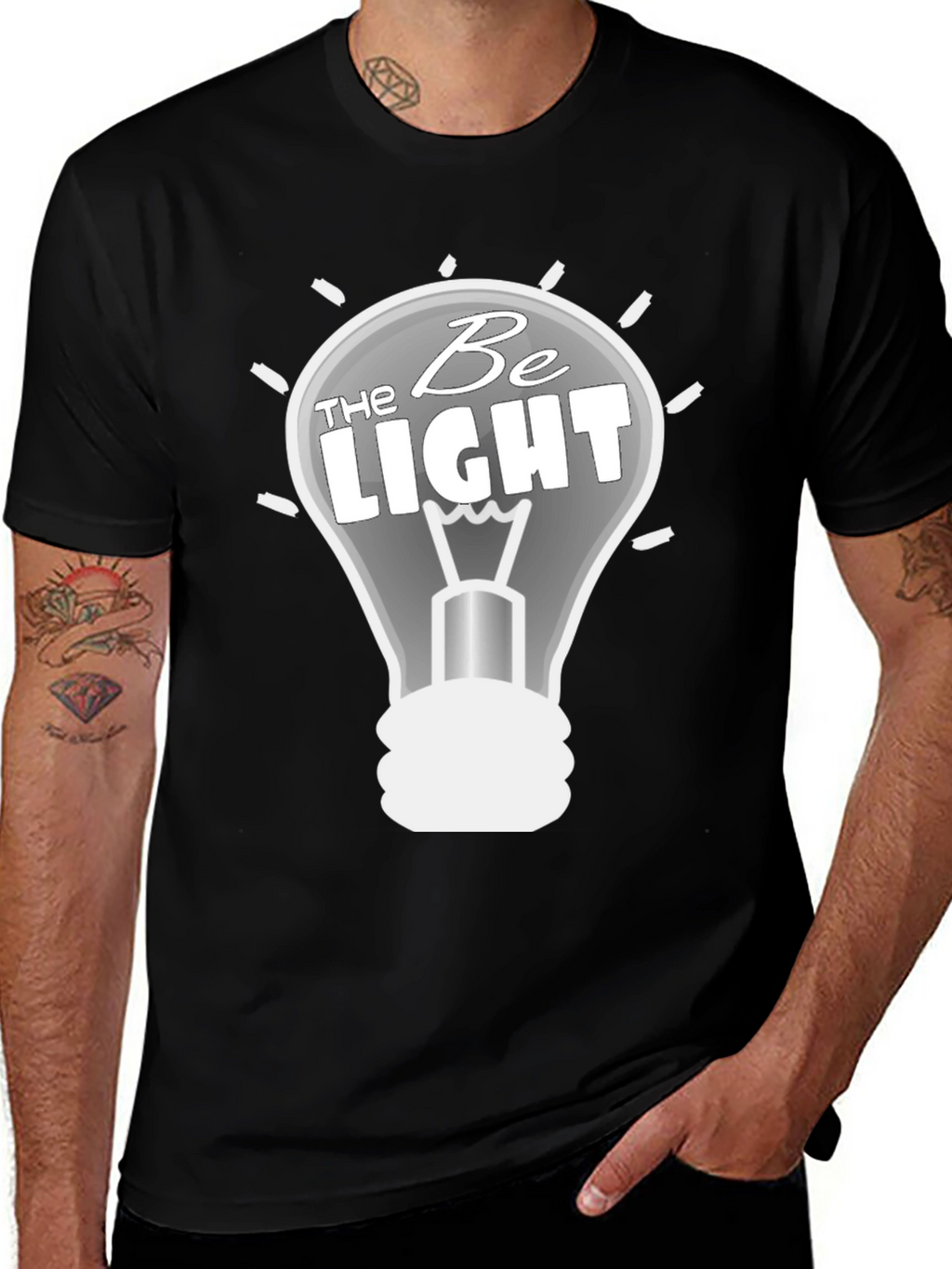 Be the Light Graphic T-Shirt - Black