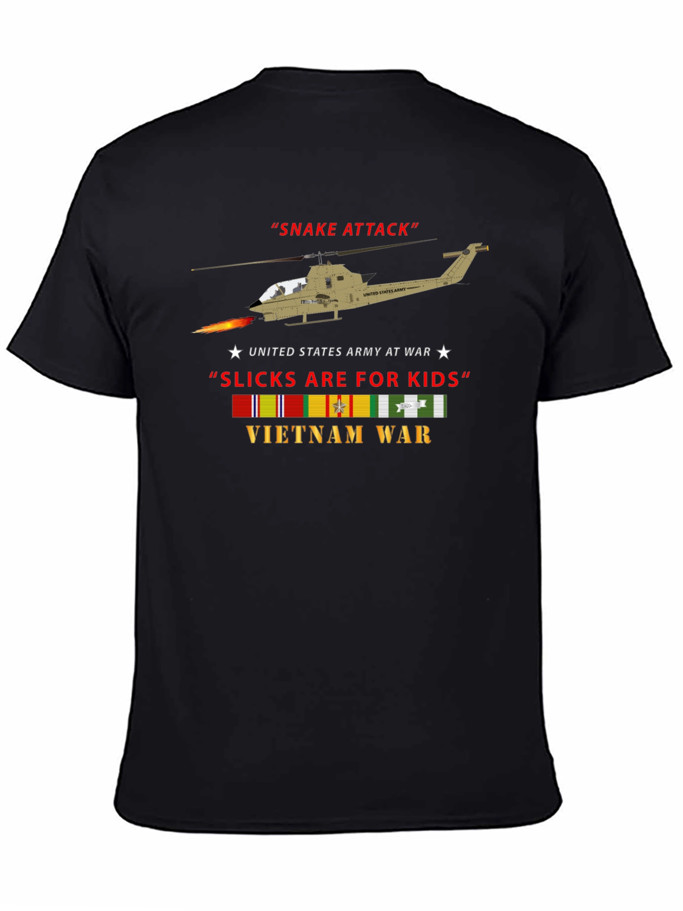 Vietnam War Era T-Shirt - Cobra Helicopter Design